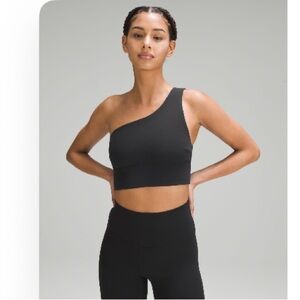 Lululemon Align Asymmetrical Bra in Black - Size 8 - Light Support